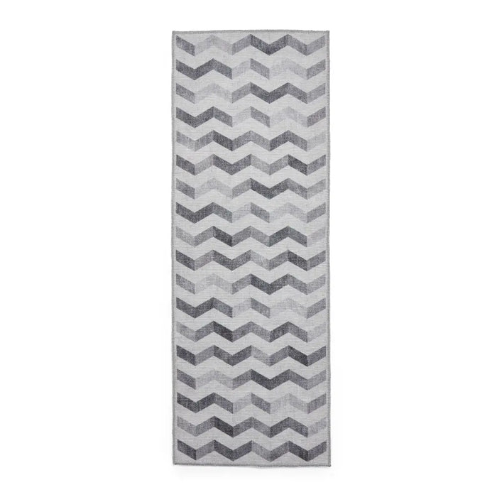 Coral H1059 Grey Modern Washable Rug