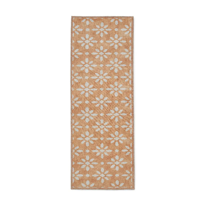 Coral H1062 Yellow Modern Washable Rug