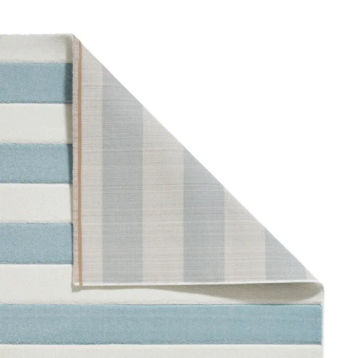 Catherine Lansfield Cove Stripe Modern Linear Blue Rug