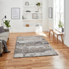 Think Rugs craft 19788 grey beige Grey, Beige Living Room Geometric Rug.