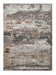 Think Rugs craft 19788 grey beige Grey, Beige Living Room Geometric Rug.