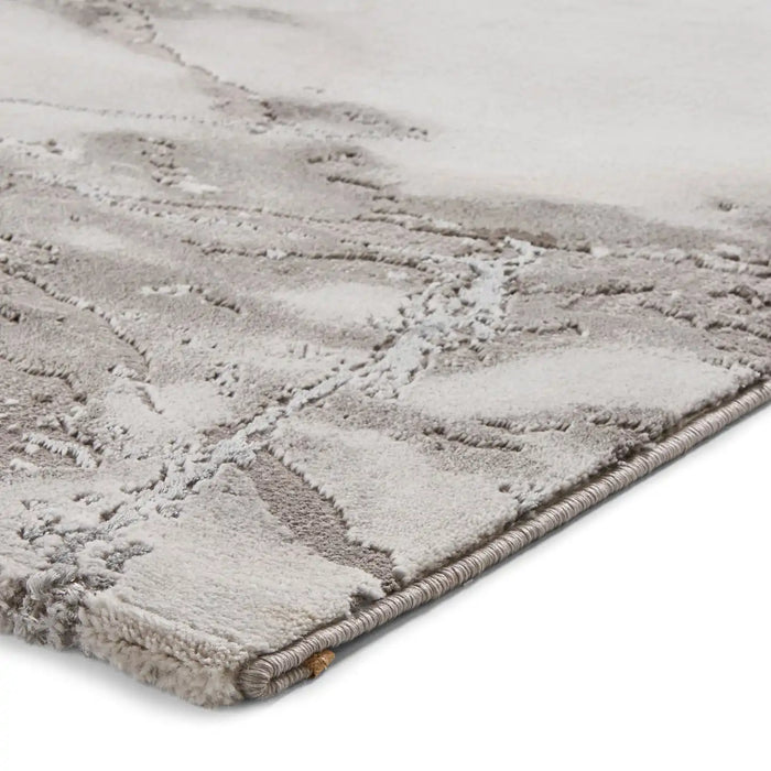 Think Rugs craft 23270 ivory silver Grey, Ivory Living Room Geometric Rug.
