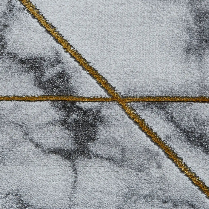 Think Rugs craft 23299 ivory gold Grey, Ivory Living Room Geometric Rug.