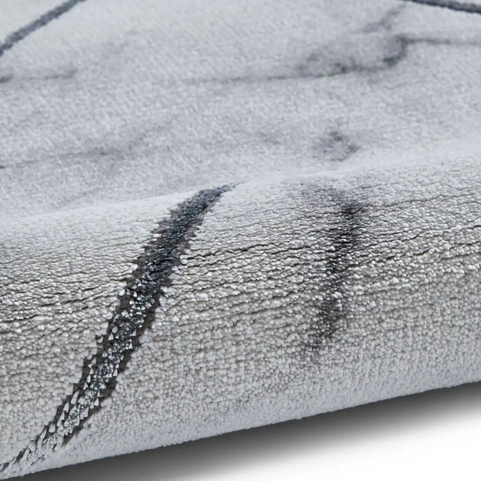 Think Rugs craft 23299 ivory silver Grey, Ivory Living Room Geometric Rug.