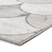 Think Rugs craft 23361 grey silver Grey Living Room Geometric Rug.