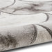Think Rugs craft 23361 grey silver Grey Living Room Geometric Rug.