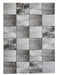 Think Rugs craft 23495 ivory silver Grey, Ivory Living Room Geometric Rug.