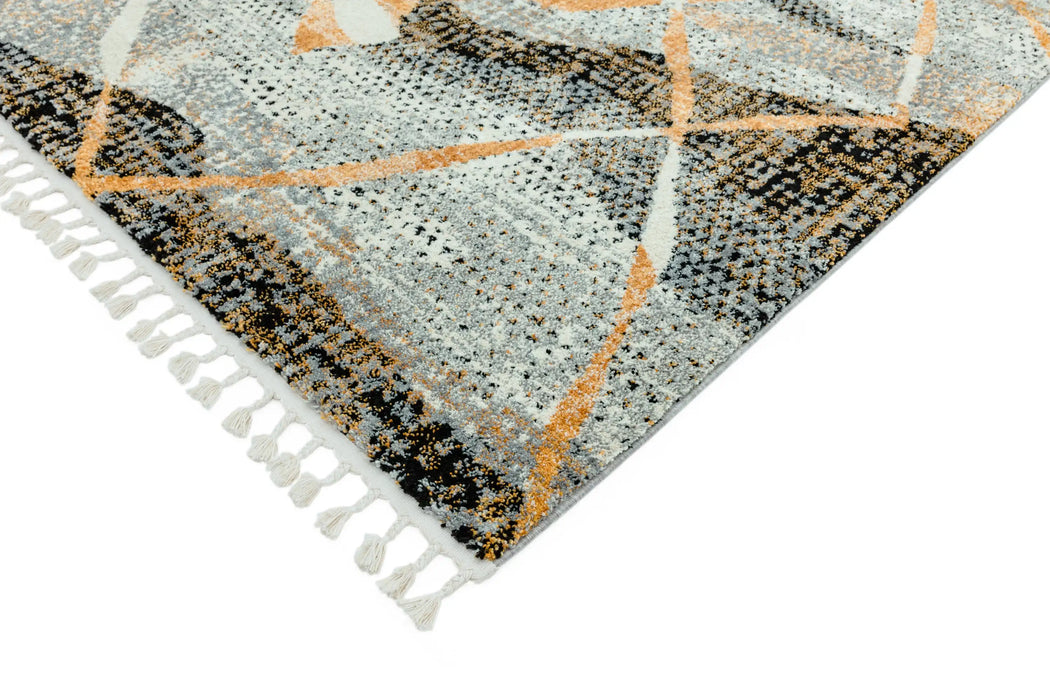 Asiatic cyrus cy04 omar Grey, Multicoloured Living Room  Rug.