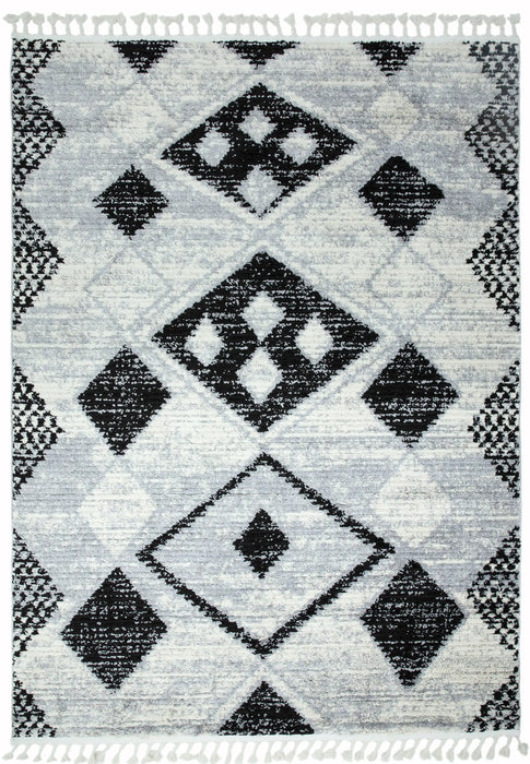 Asiatic cyrus cy07 layla Grey, Black Living Room  Rug.