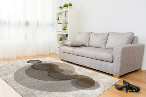 Jackie and the Fish jackieandthefish dancer amazonas brown Brown, Grey, Multicoloured Living Room Flat Weave Rug.
