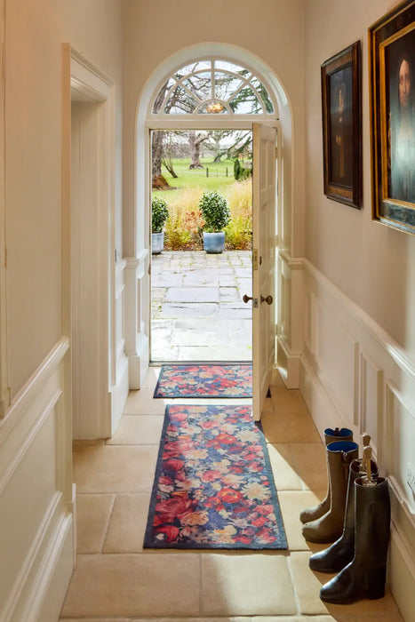 Hug Rug Washable Dark Florals Multi