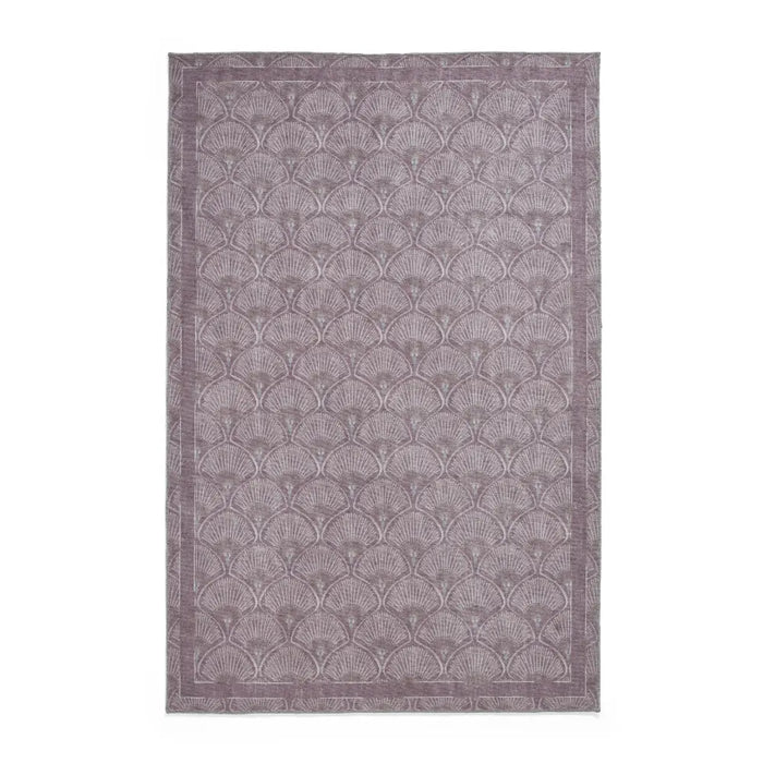 Catherine Lansfield Deco Peacock Washable Lilac Rug