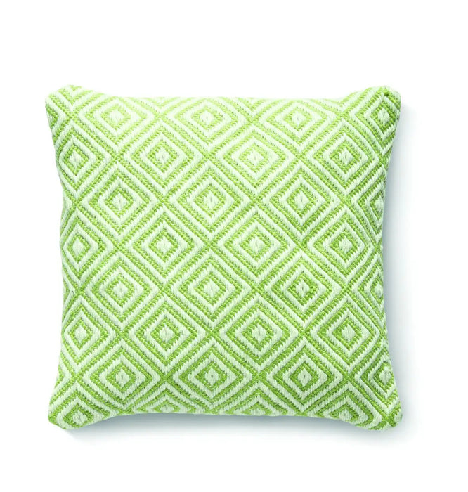 Origins hug rug woven diamond green Green Living Room Flat Weave Rug.