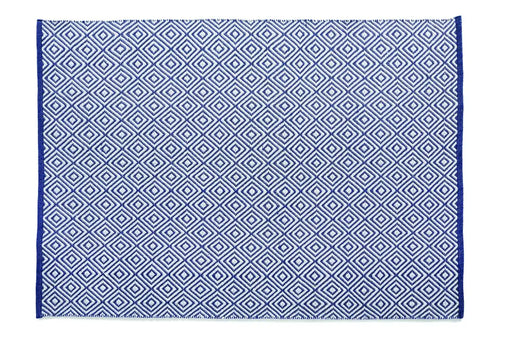 Origins hug rug woven diamond navy Blue, Navy Living Room Flat Weave Rug.
