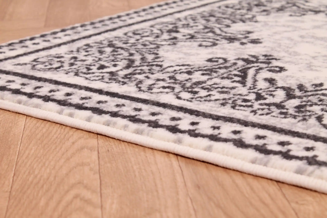Rug Style traditional poly douglas cream Cream Living Room Moroccan Rug.