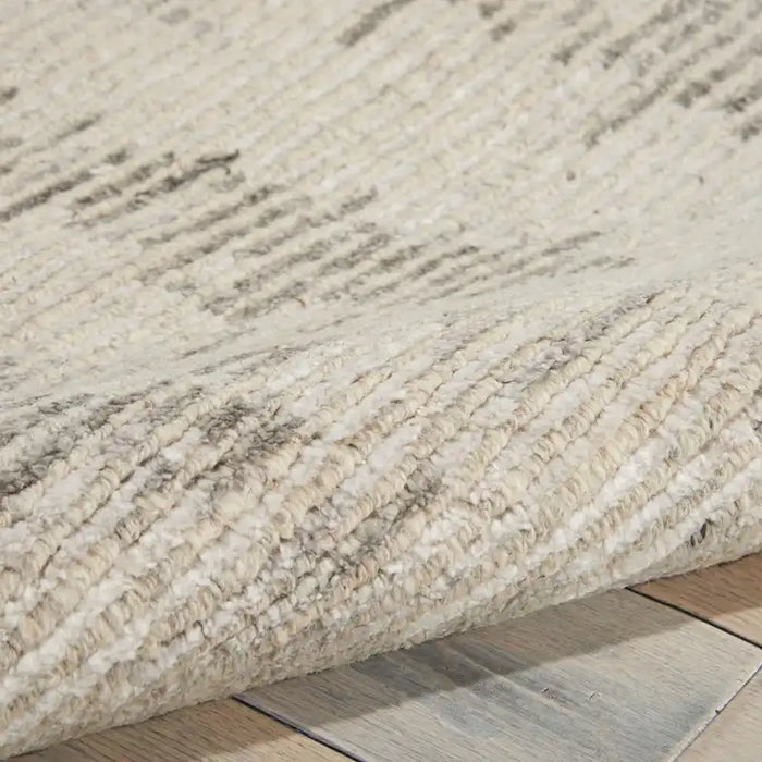 Nourison ellora ell01 ivory grey Grey, Ivory Living Room Geometric Rug.