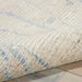 Nourison ellora ell02 sky Blue, Ivory Living Room Geometric Rug.