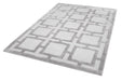 Asiatic eaton silver Grey Living Room Geometric Rug.