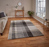 Think Rugs elegant 4892 beige black Beige Living Room Geometric Rug.