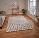 Think Rugs elegant 4893 beige Beige Living Room Geometric Rug.