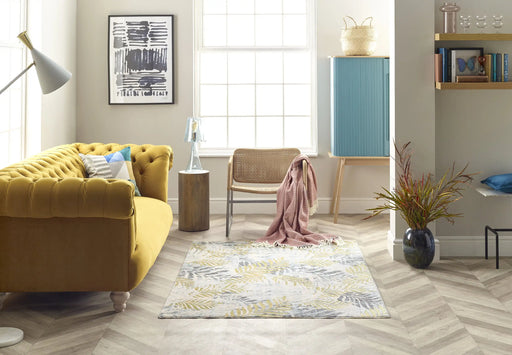 Mastercraft ella 6829a grey Grey, Yellow Living Room Floral Rug.
