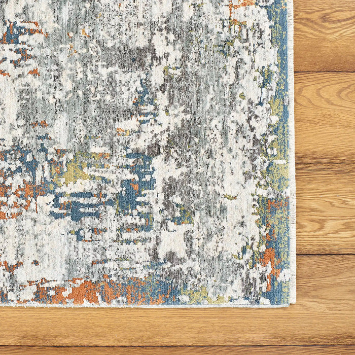 Mastercraft ella 6830a grey Grey Living Room Floral Rug.