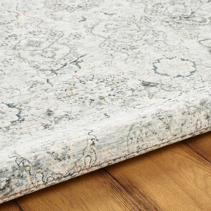 Mastercraft ella 6887a grey Grey Living Room Floral Rug.