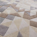Asiatic enigma grey multi Grey, Multicoloured Living Room Wool Rug.