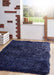 Origins extravagance navy Blue, Navy Living Room Shaggy Rug.