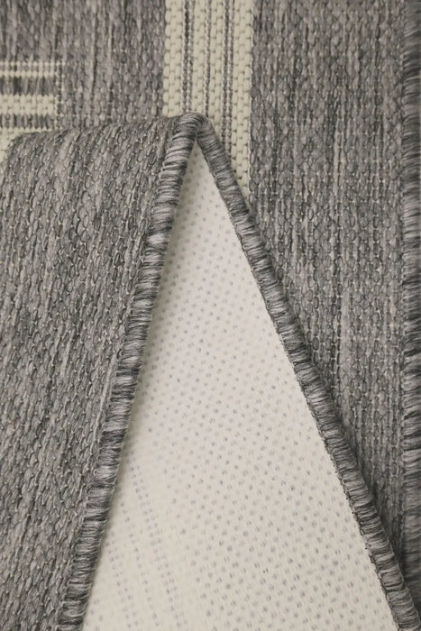 FLATWEAVE GEL Border Steel Grey