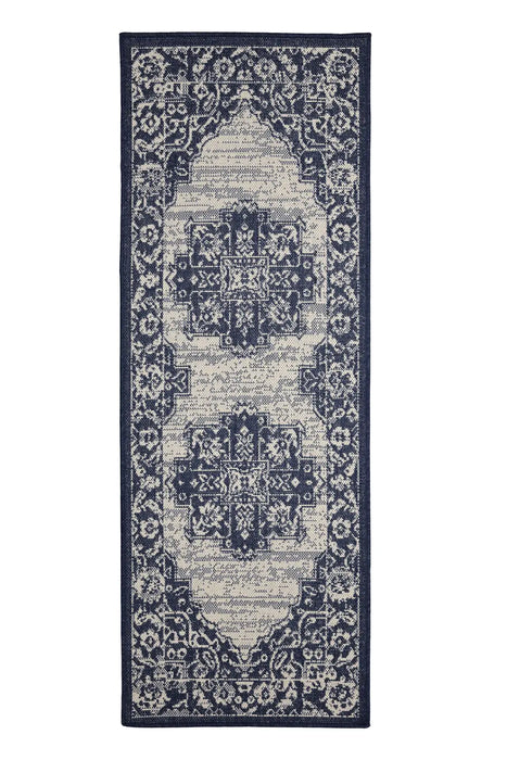 FLATWEAVE GEL Medallion Navy