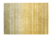 Origins fine stripe ochre yellow Yellow Living Room Wool Rug.