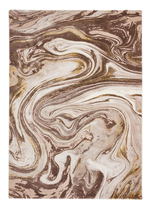Think Rugs florence 50031 beige gold Yellow, Beige Living Room  Rug.