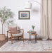 Asiatic flores mina fr02 Multicoloured Living Room Floral Rug.