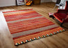 Oriental Weavers kelim stripes red Red  Striped Rug.