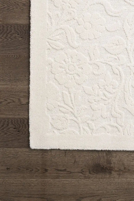 Agnella galaxy wool alulala white Cream Living Room Natural Fibre Rug.