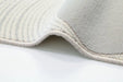 Agnella galaxy wool koren white Grey, Cream Living Room Natural Fibre Rug.