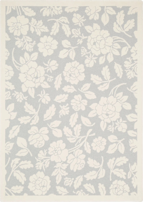 Agnella galaxy wool safin white Grey, Cream Living Room Natural Fibre Rug.