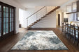 Mastercraft galleria 063 0395 7656 Blue, Multicoloured Living Room Moroccan Rug.