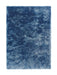 Origins shimmer denim blue Blue Living Room Shaggy Rug.