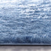 Origins shimmer denim blue Blue Living Room Shaggy Rug.
