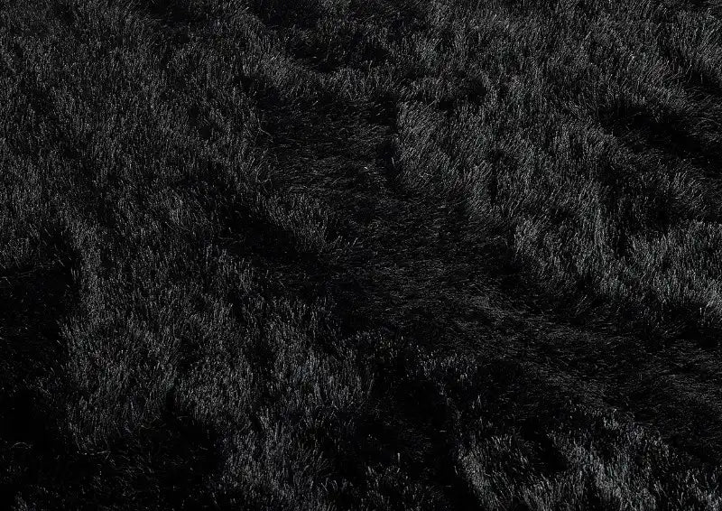 Origins shimmer charcoal Grey Living Room Shaggy Rug.