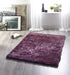 Origins shimmer mauve Purple Living Room Shaggy Rug.