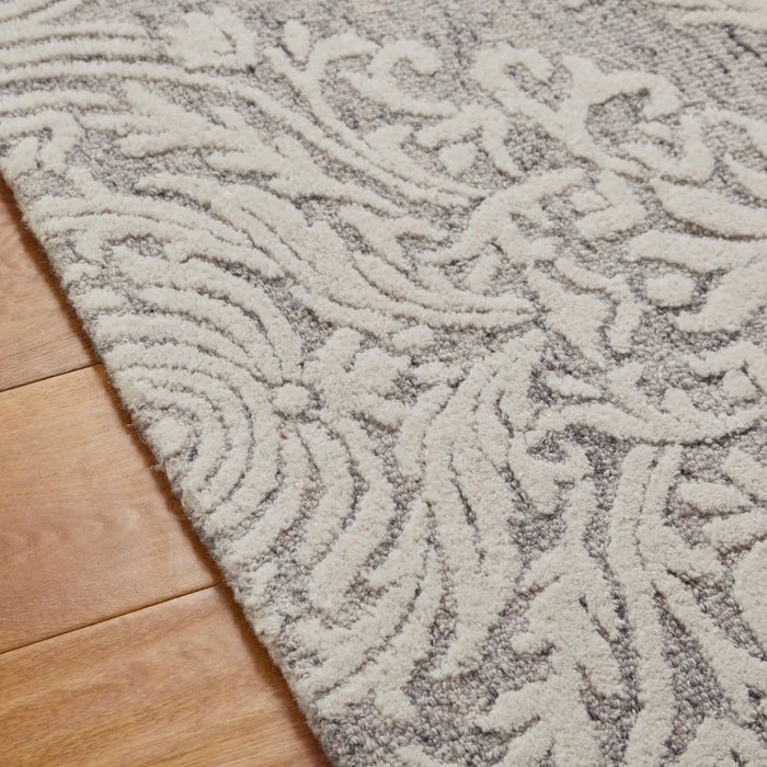 Oriental Weavers hampton damask Grey Living Room  Rug.