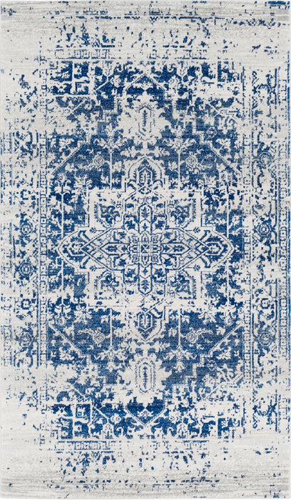 JULIETTE Vintage Traditional Oriental Boho Navy Rug