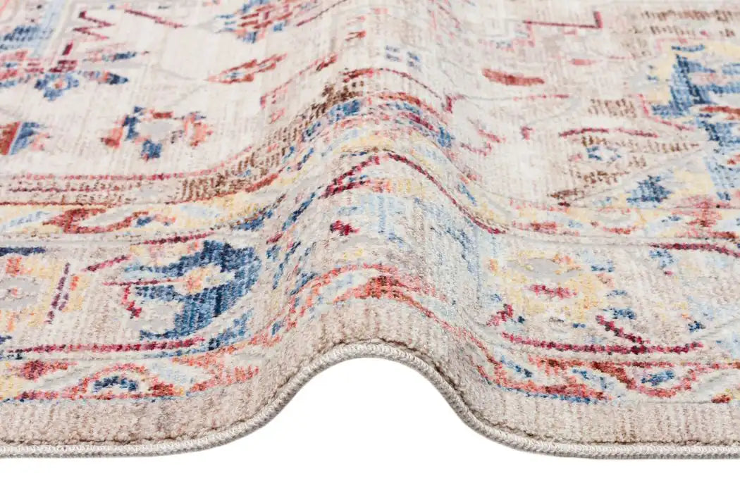 Concept Looms heritage concept looms hrtg101 ivory multi Ivory, Multicoloured Living Room Moroccan Rug.