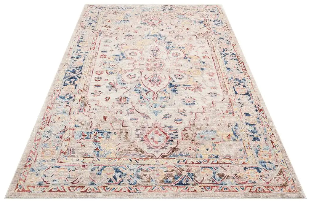 Concept Looms heritage concept looms hrtg101 ivory multi Ivory, Multicoloured Living Room Moroccan Rug.