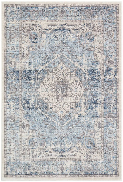Concept Looms heritage concept looms hrtg106 ivory grey blue Blue, Grey, Ivory Living Room Moroccan Rug.