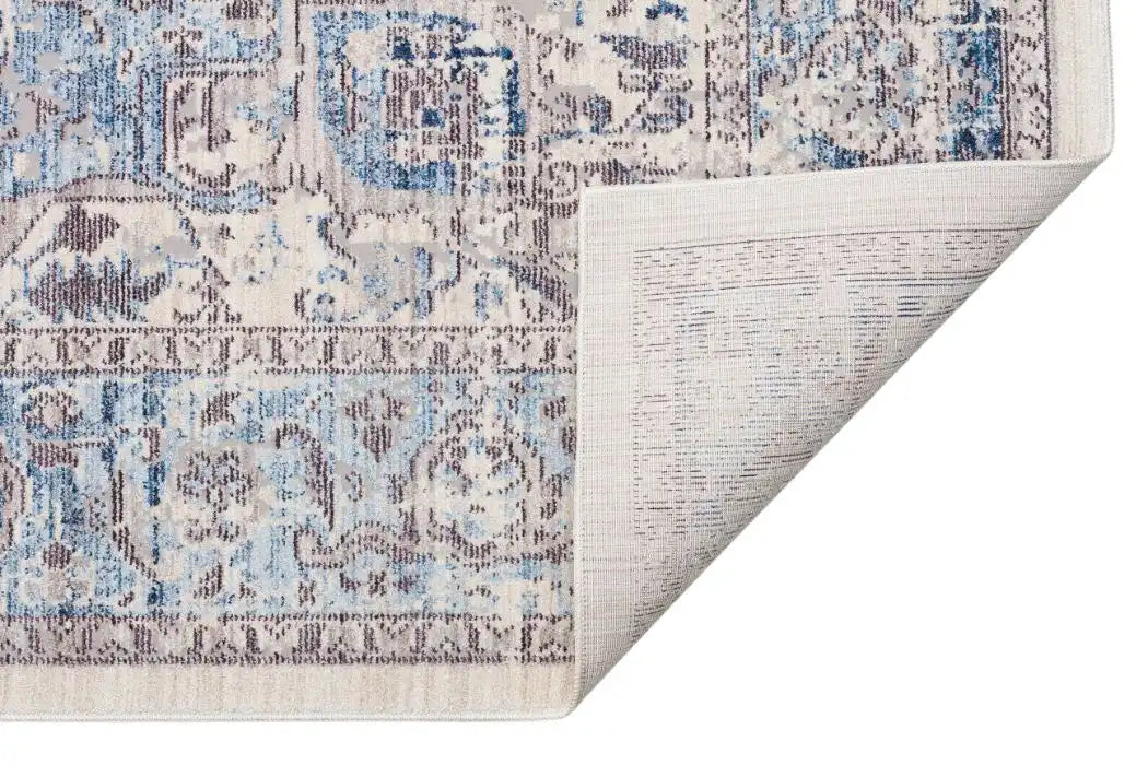 Concept Looms heritage concept looms hrtg106 ivory grey blue Blue, Grey, Ivory Living Room Moroccan Rug.