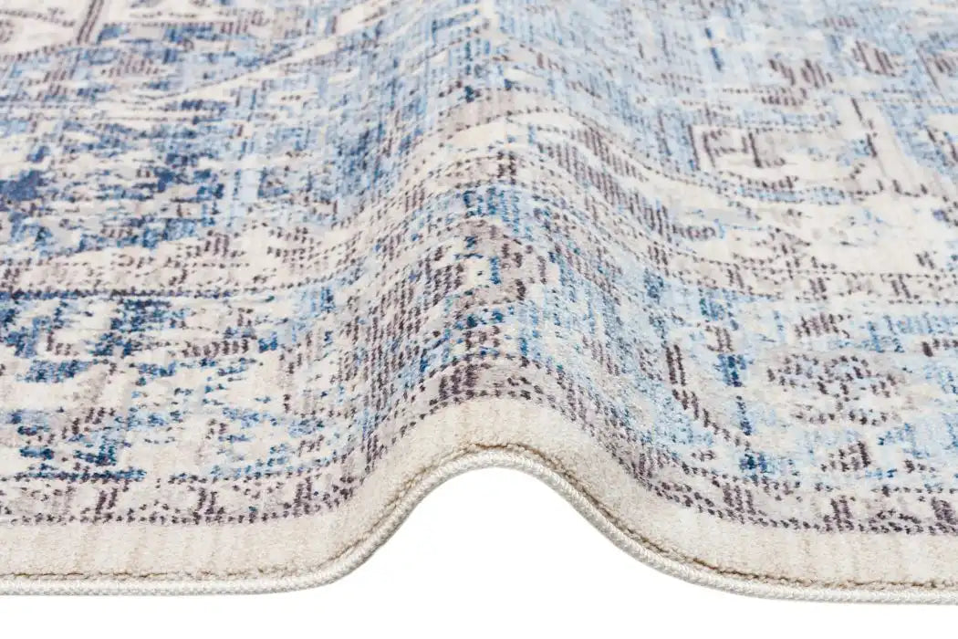 Concept Looms heritage concept looms hrtg106 ivory grey blue Blue, Grey, Ivory Living Room Moroccan Rug.